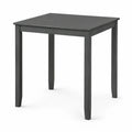 Tavolo da pranzo quadrato in legno nero 75x75x75 cm