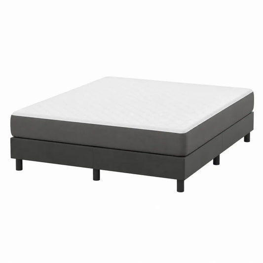 Letto matrimoniale in MDF e poliestere con materasso 200x160 cm